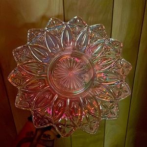 Vintage iridescent 9.5 inch Dish
